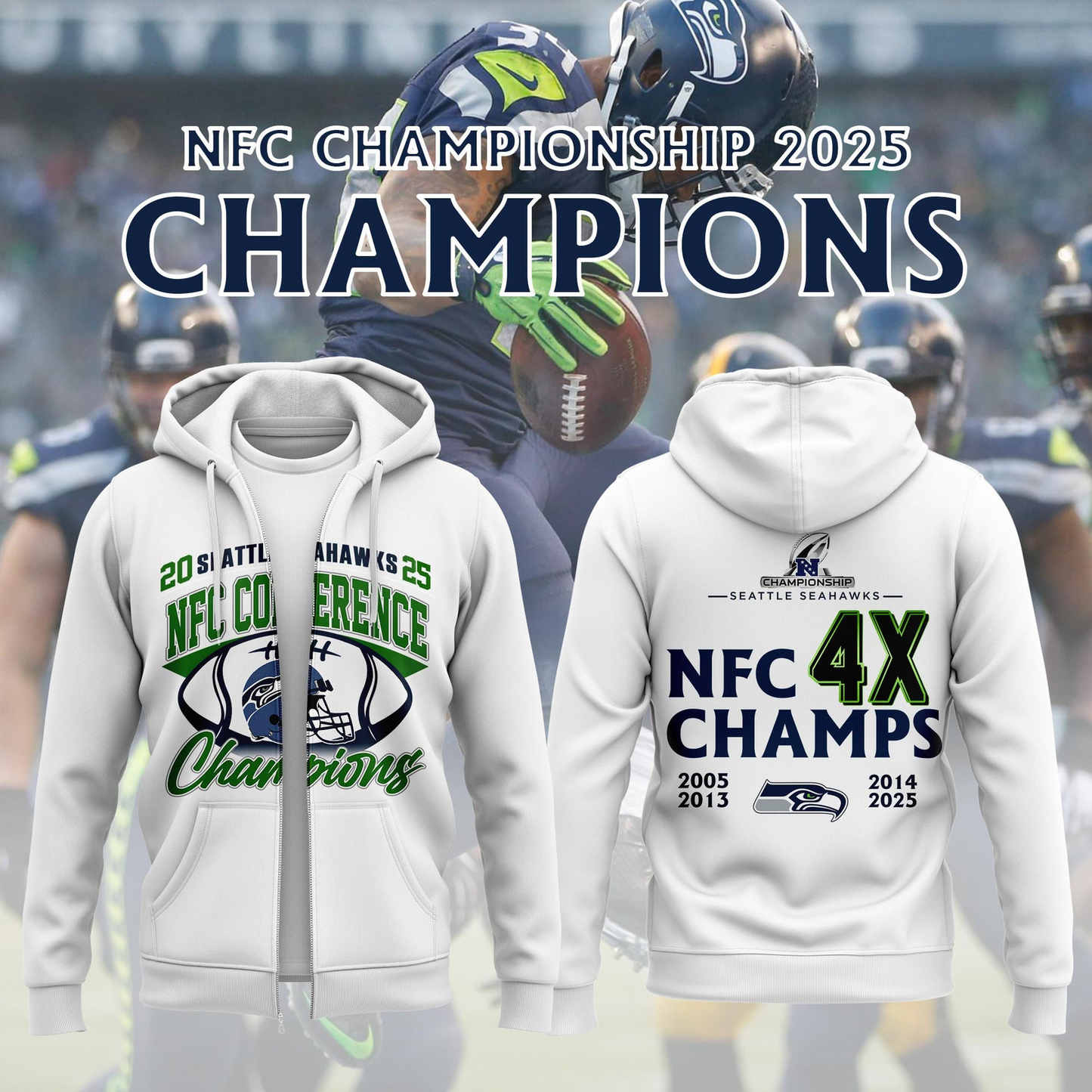 SS x NFL 2025 NFC Conference Champions V2 Shirt DDT NTL