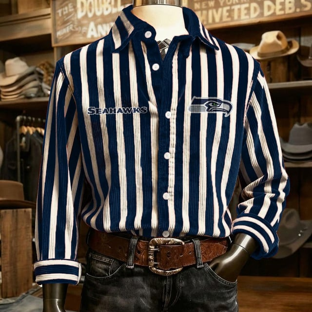 SS x NFL Color Stripe Corduroy Shirt DDT NTL