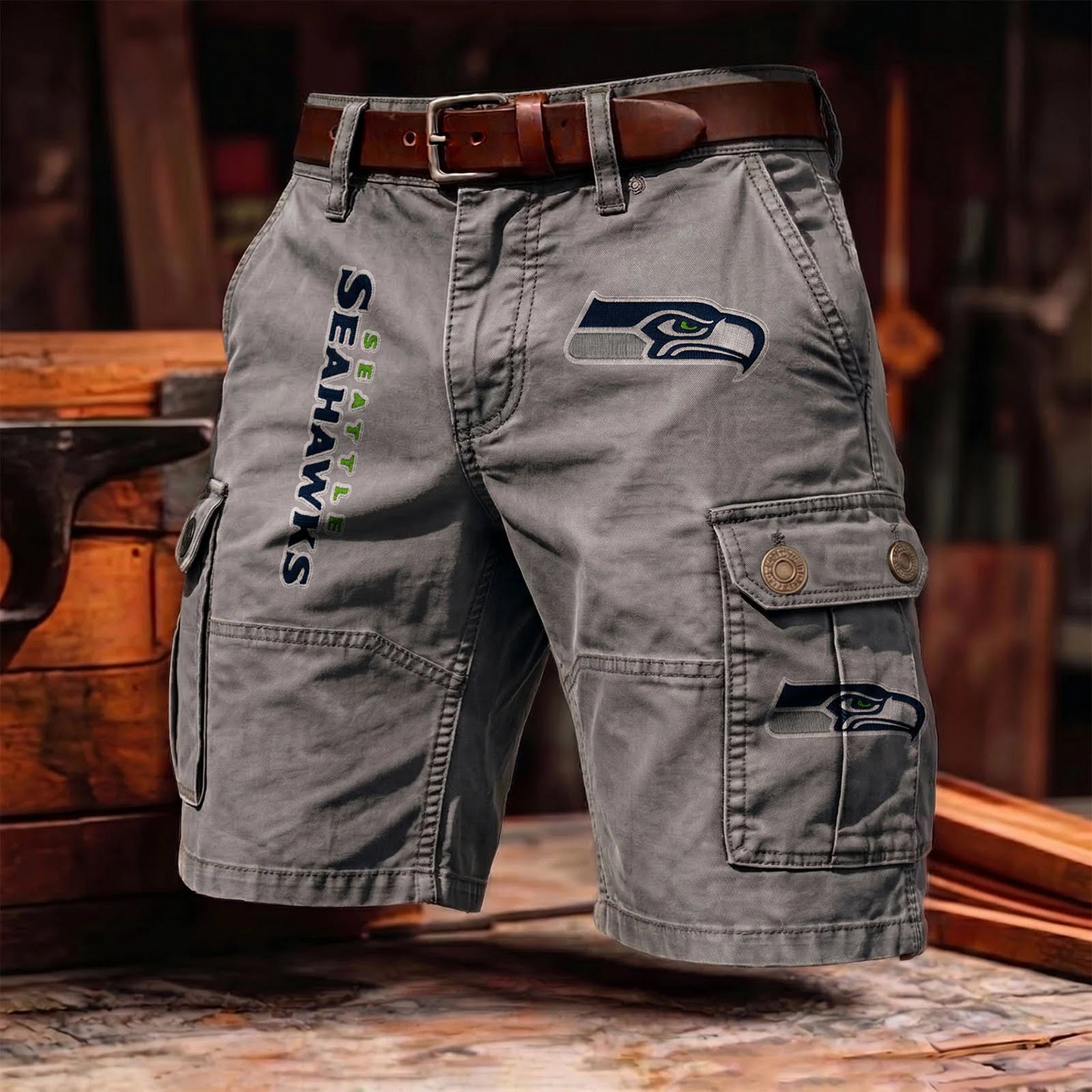 SS x NFL Men's cotton cargo shorts 80526 LBN