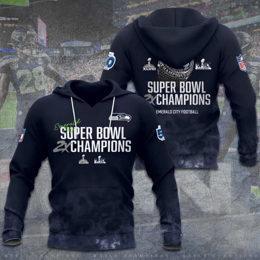 SS x NFL Super Bowl LX Champions V3 3D Shirt DDT NTL