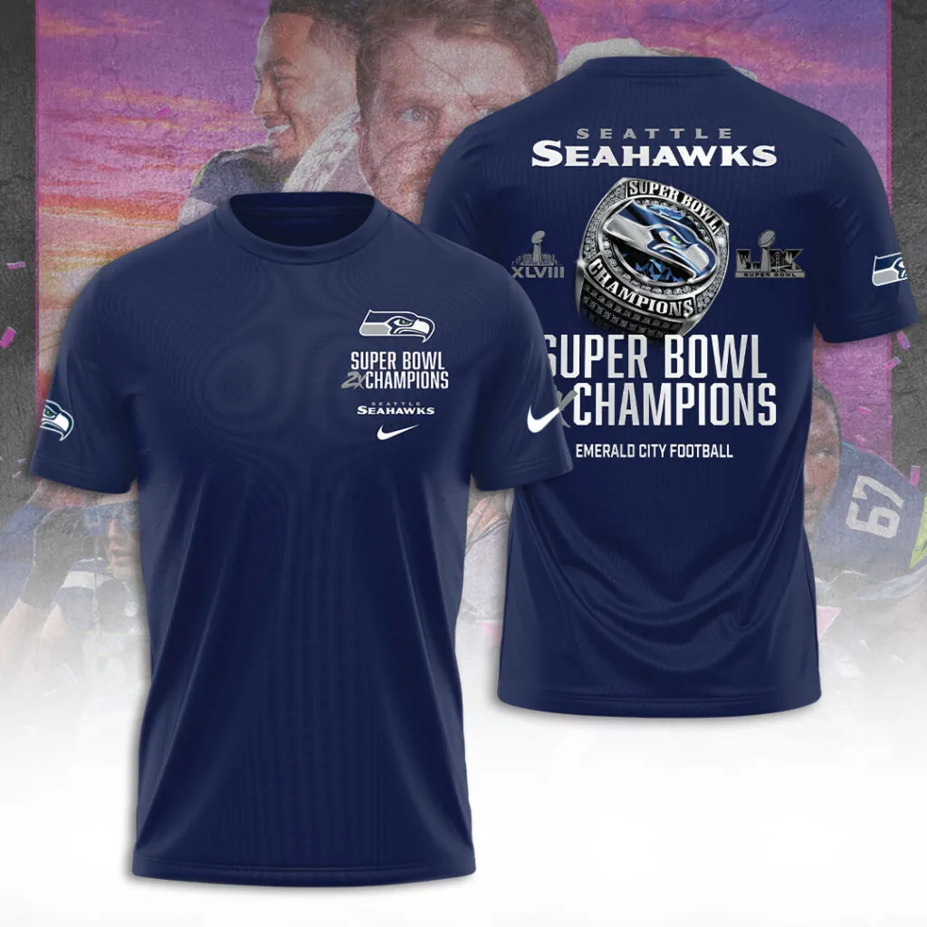 SS x NFL Super Bowl LX Champions V32 3D Shirt DDT NTL