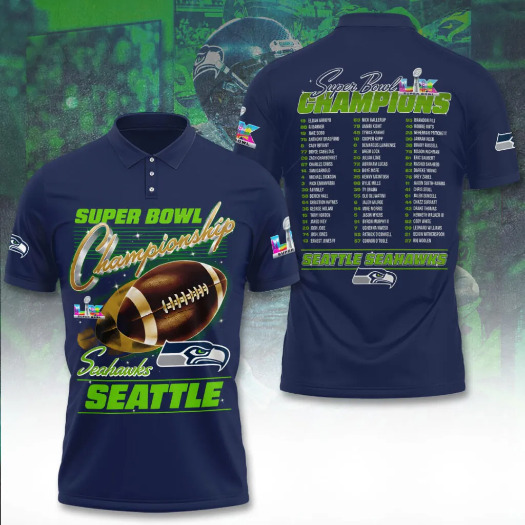SS x NFL Super Bowl LX Champions V50 3D Shirt DDT NTL