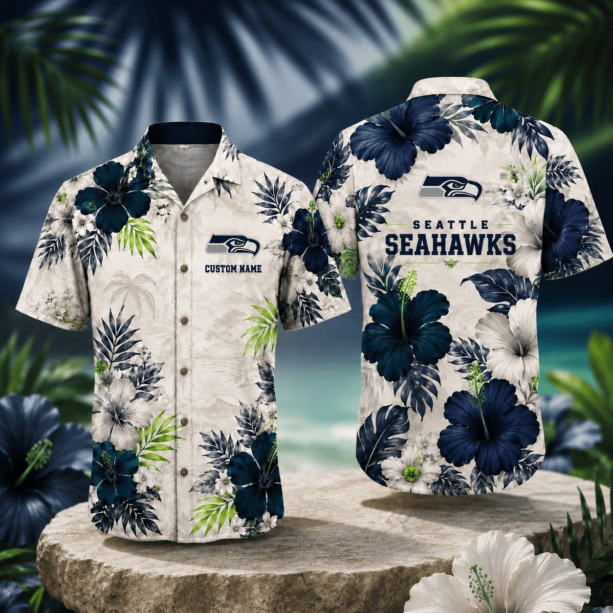 SS x NFL Tropical Floral Hawaiian Shirt 160626