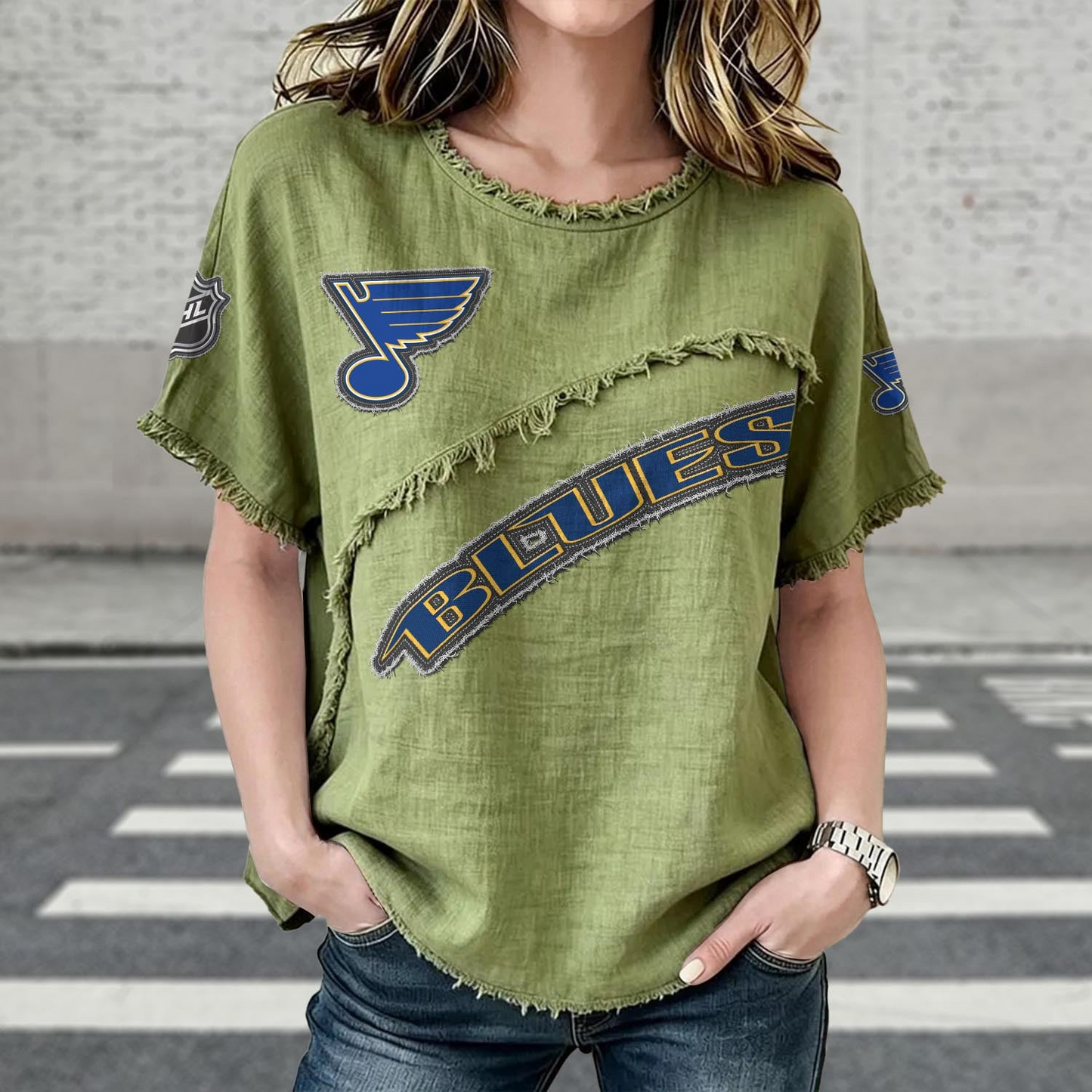 STL x NHL Women’s Vintage O-Neck 2905 DatND DVT