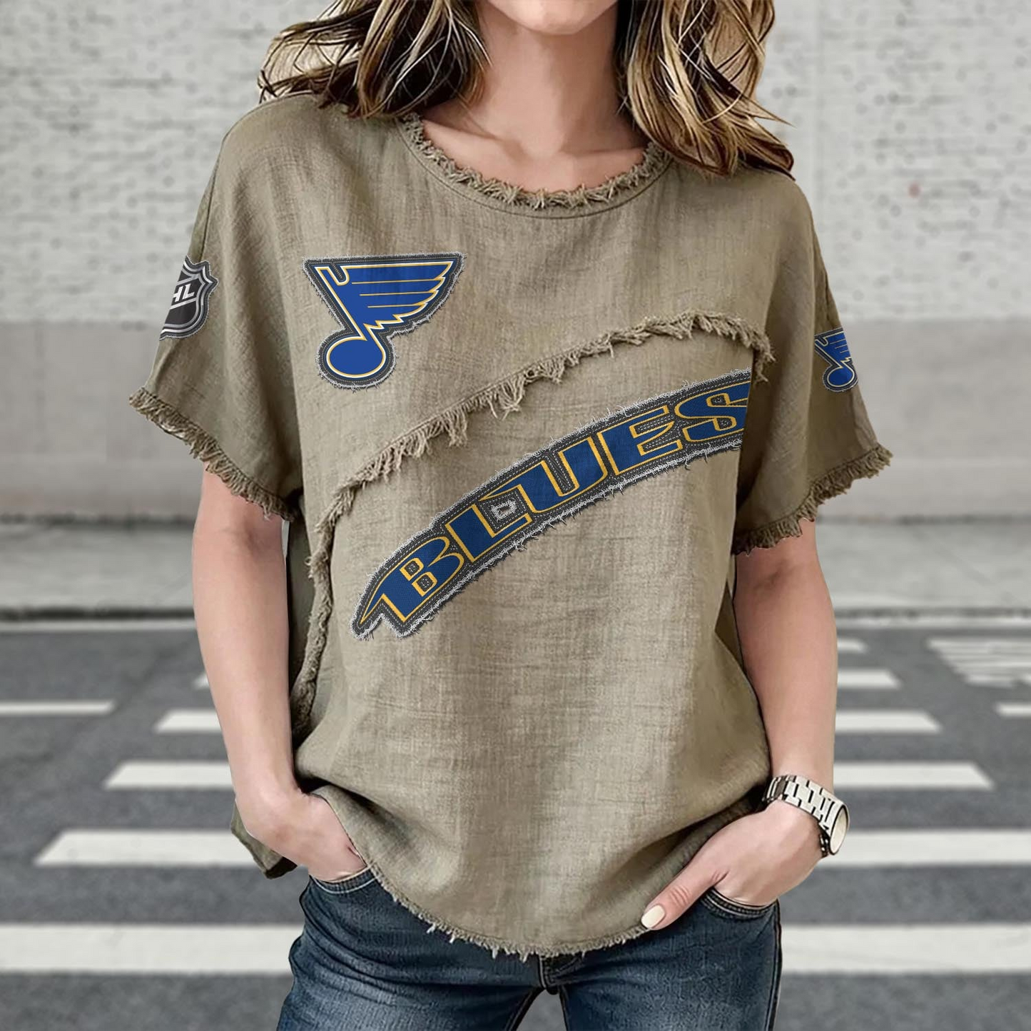 STL x NHL Women’s Vintage O-Neck 2905 DatND DVT