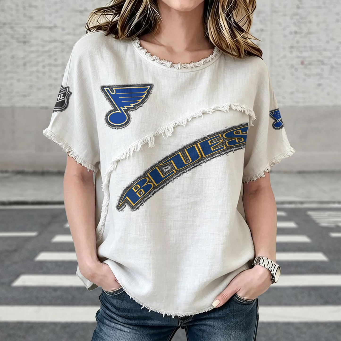 STL x NHL Women’s Vintage O-Neck 2905 DatND DVT