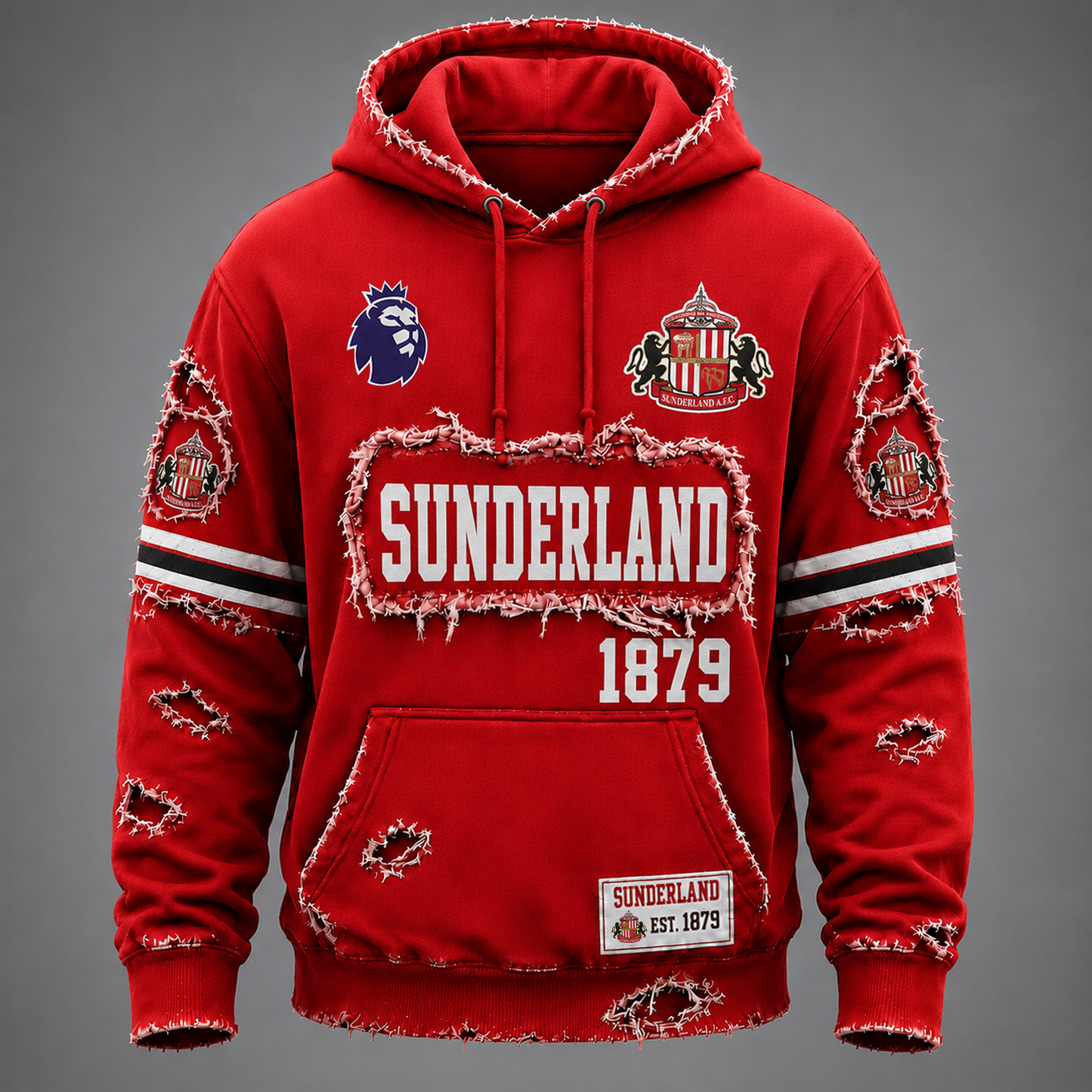 SUN x EPL Distressed Premium Hoodie 1106