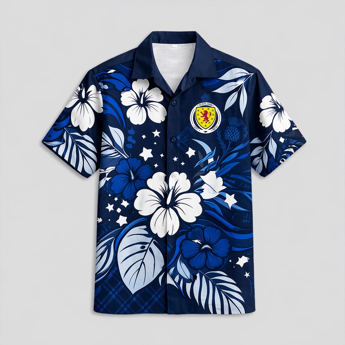 Scotland World Cup 2026 Floral Hawaiian Shirt PVT02 DATND LBN 90526