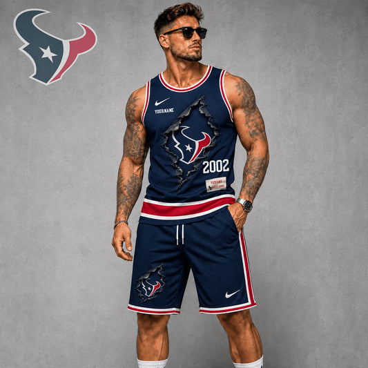 Signature Luxury NFL X HOU Game Day Football Fan Tank Top Bespoke Sovereign Shirt 110626