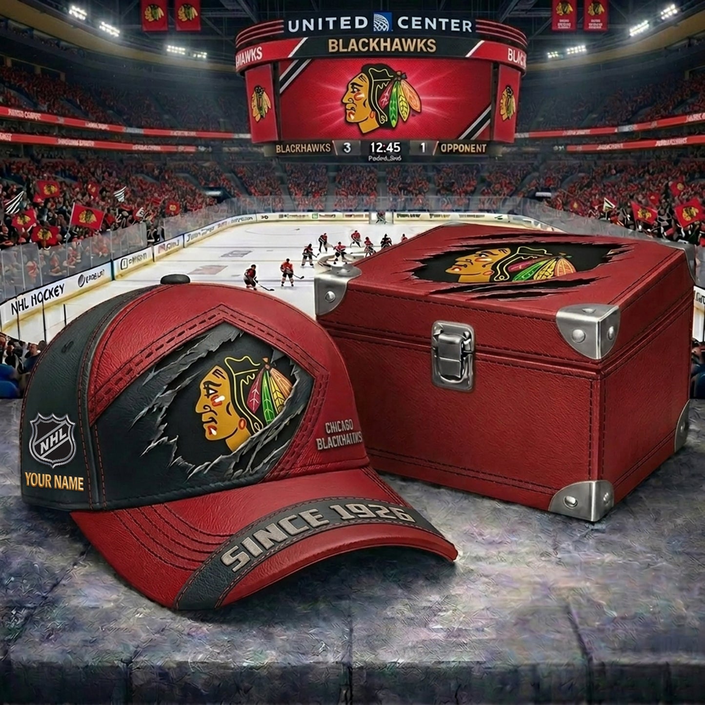 Signature Series NHL x CB BESPOKE CRACK CUSTOM NAME HAT V1 PLUS NDT NHM 250426