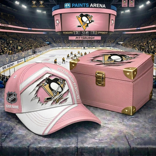 Signature Series NHL x PP BESPOKE PASTEL PINK CRACK CUSTOM NAME HAT V03 NDT NHM 280426