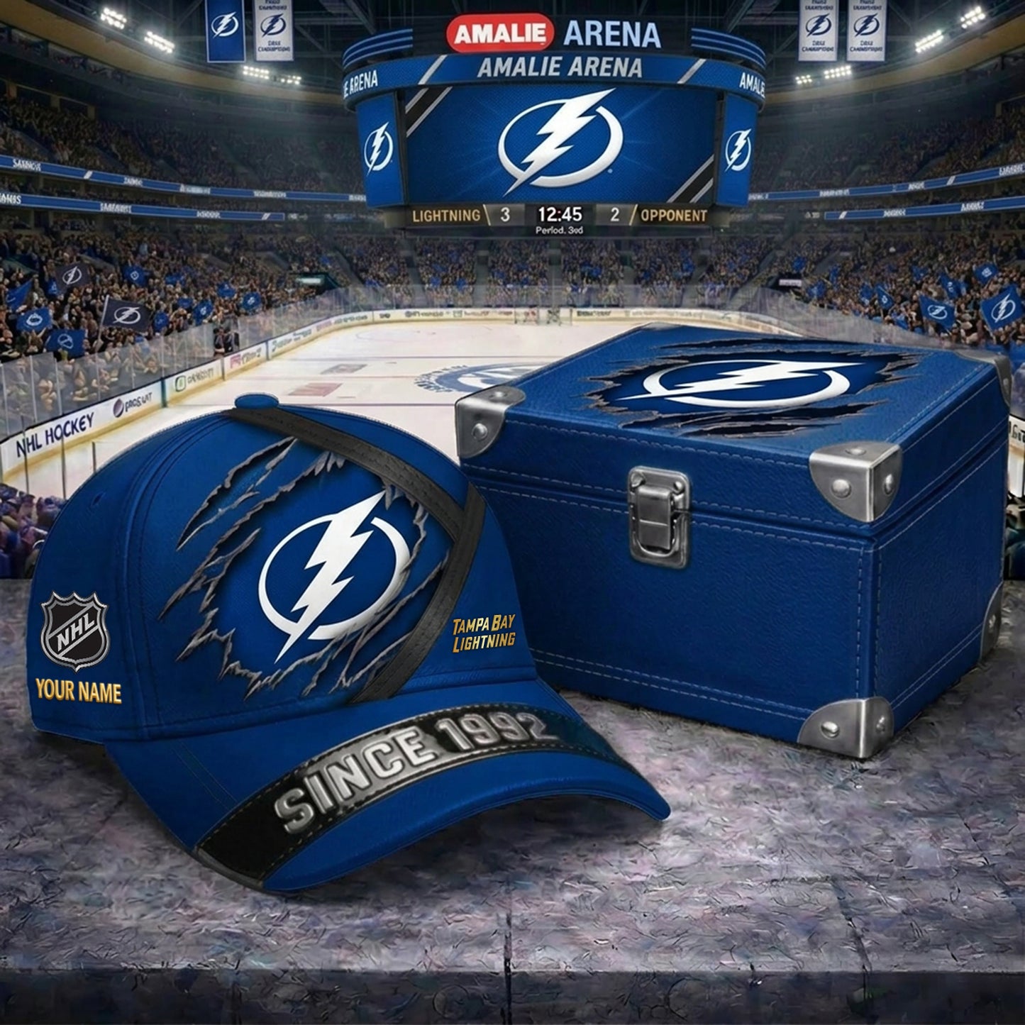 Signature Series NHL x TBL BESPOKE CRACK CUSTOM NAME HAT V3 NDT NHM 270426