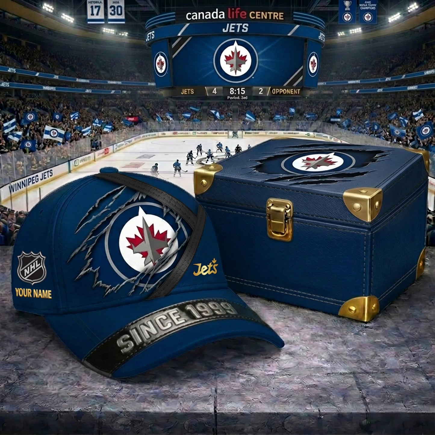 Signature Series NHL x WJ BESPOKE CRACK CUSTOM NAME HAT V3 NDT NHM 270426