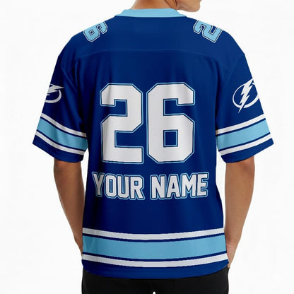 TB x Hockey Ice Short Sleeves Jersey Shirt Custom Any Number Gift DDT TTTZ