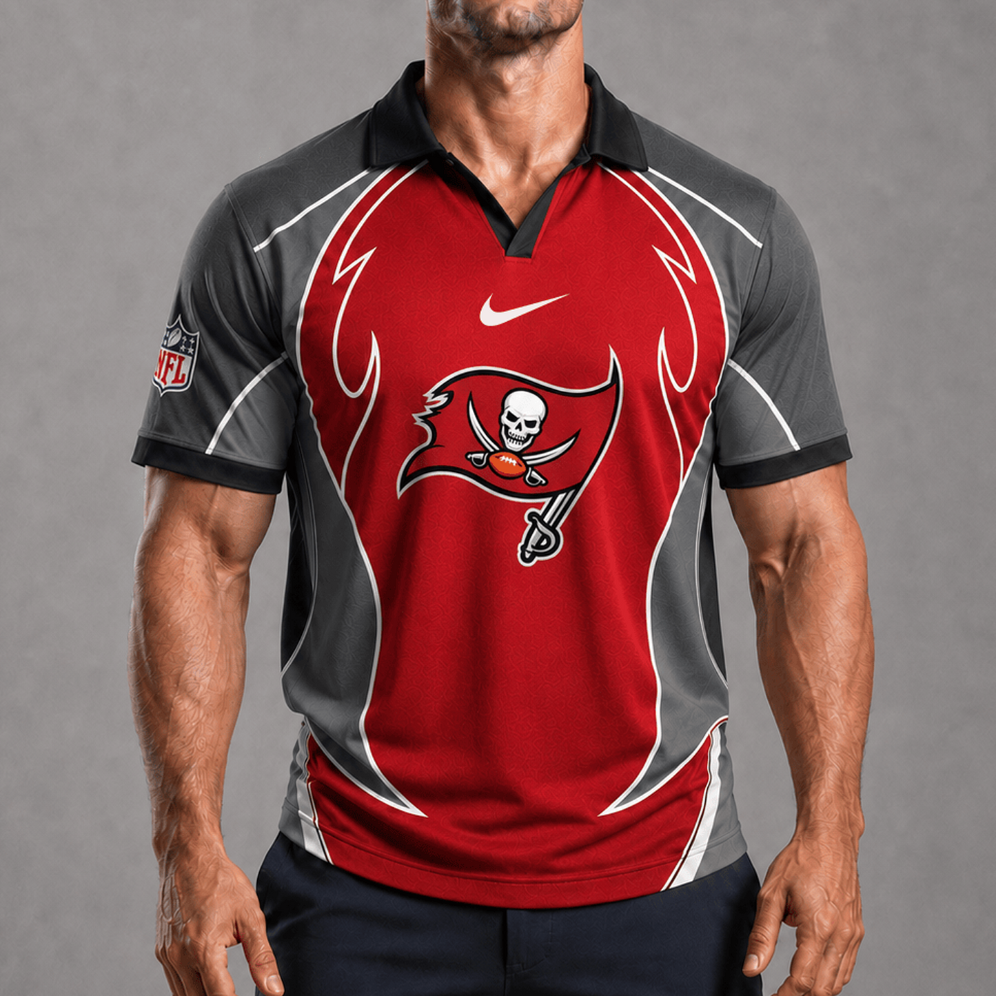 TB x NFL Premium Rugby Polo Shirt 1506