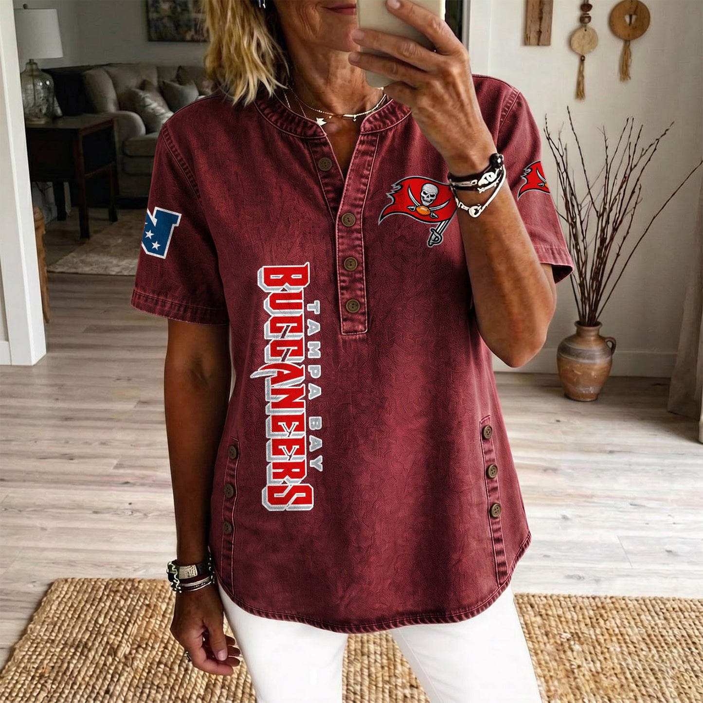 TB x NFL Women‘s Denim Casual Tops DATND LBN 190526