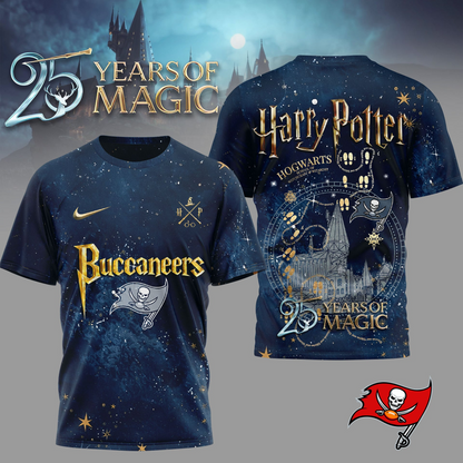 TBB Premium NFL Harry Potter 25 Years Of Magic 3D Shirt DDT CTND