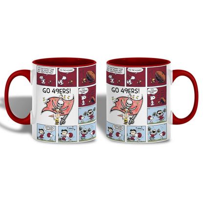 TBB Premium NFL Peanuts Comic Mug DDT  CTND