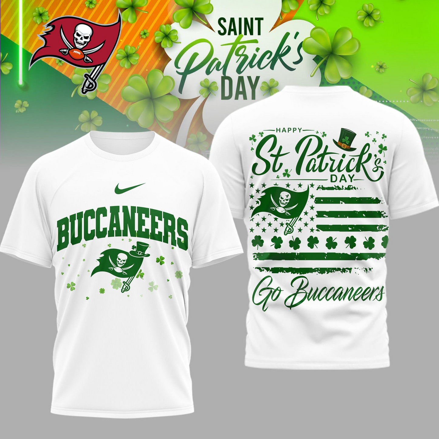 TBB Premium NFL St. Patricks Day 3D Shirt DDT CTND
