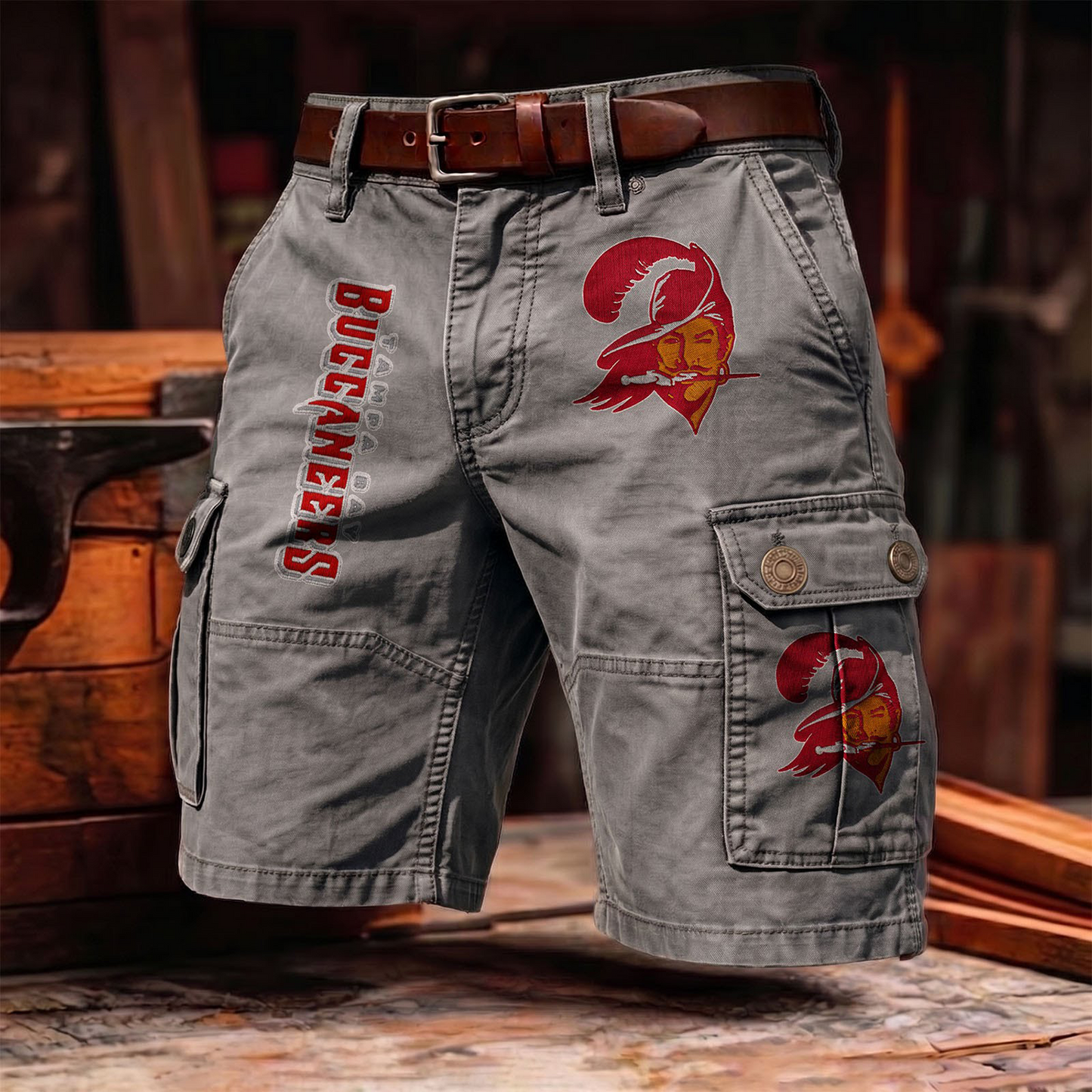 TBB x NFL Men's cotton cargo shorts 80526 LBN