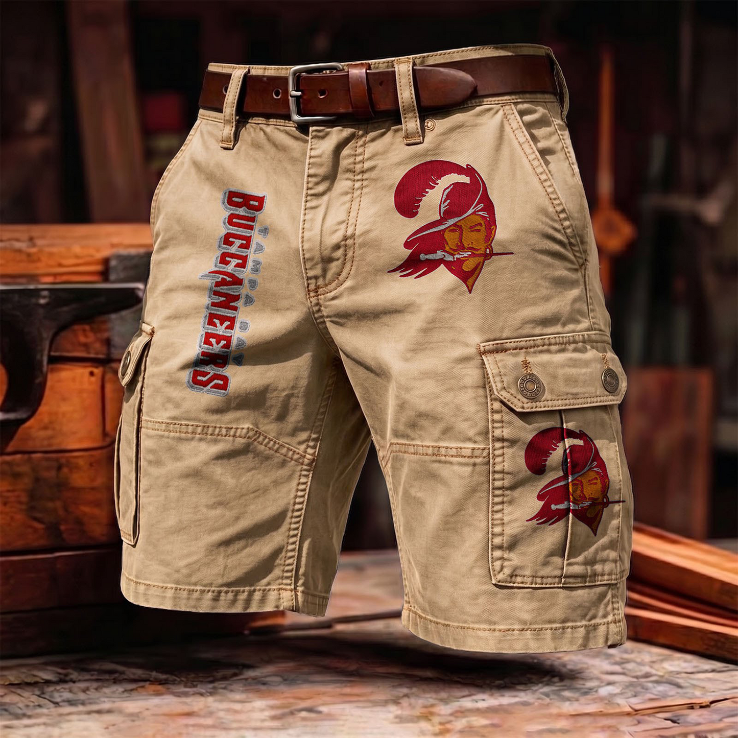 TBB x NFL Men's cotton cargo shorts 80526 LBN