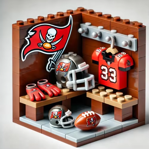 NFL Teams Custom Building Blocks Creative Peripheral Gift Model Toy Mini Changing Room Professional Football League Teams DDT HLP HLPHUONG
