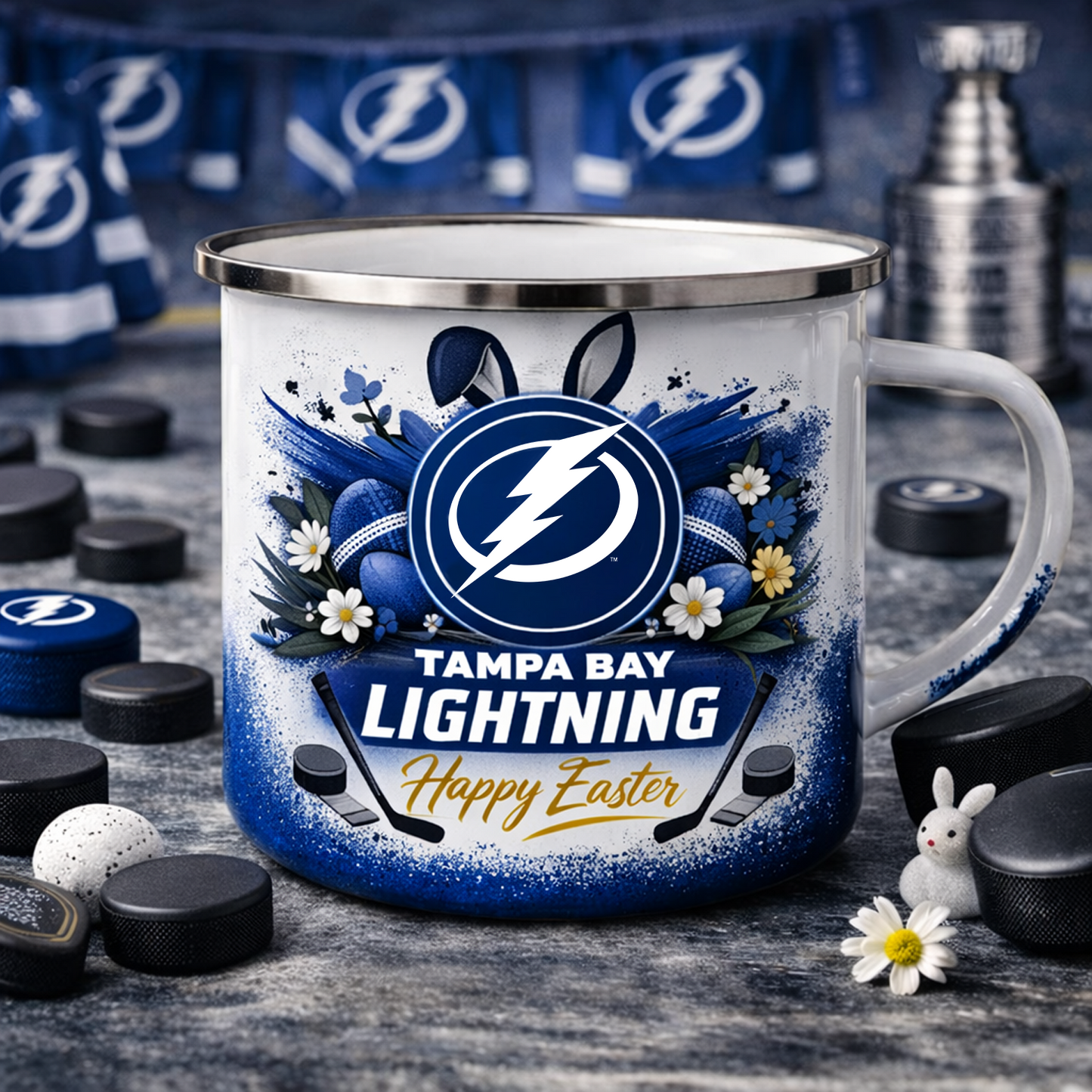 TBL X NHL Easter-themed enamel mug 0703 NAK NHT