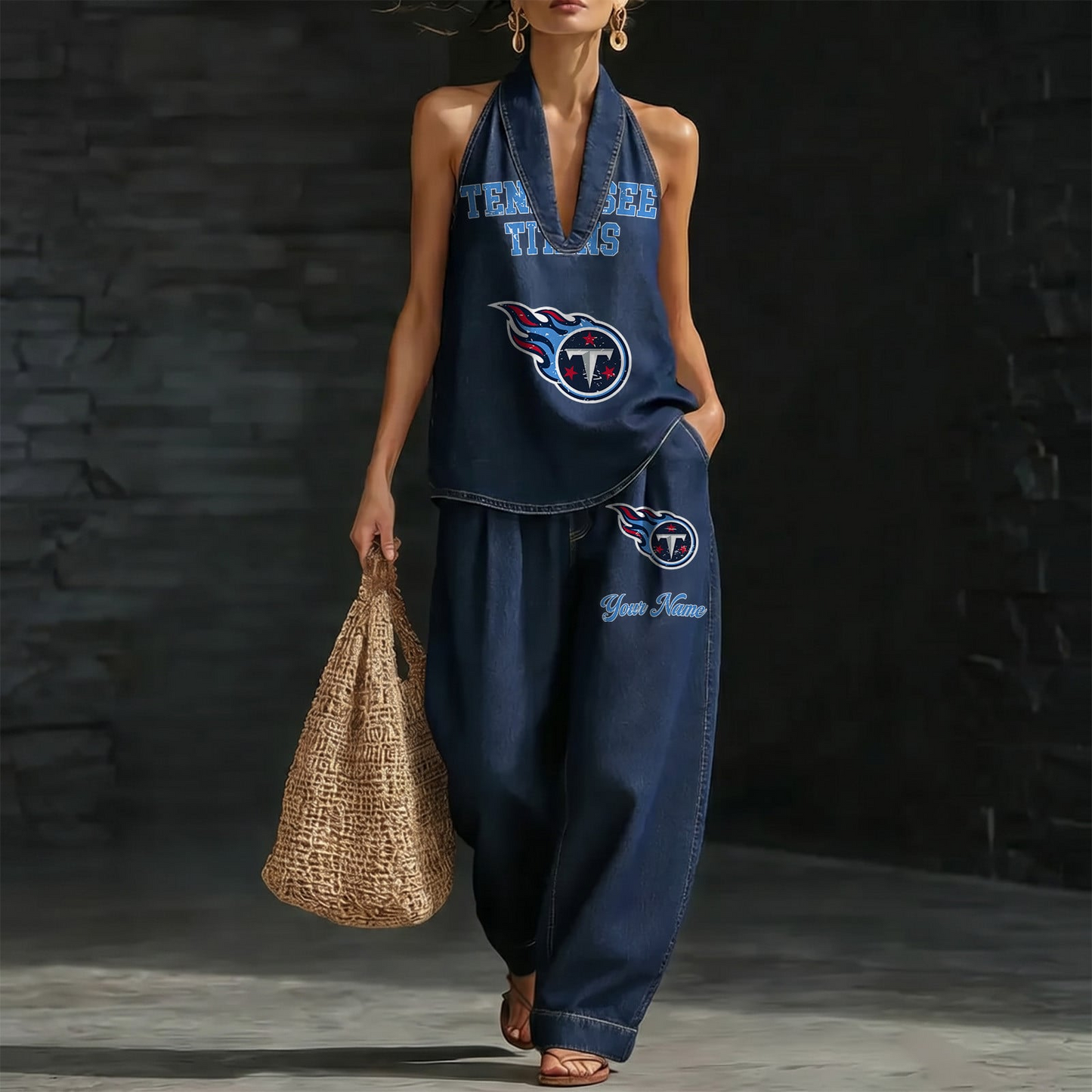 TEN x NFL Women's Vintage Washed Denim Suit DATND TANTD 030626