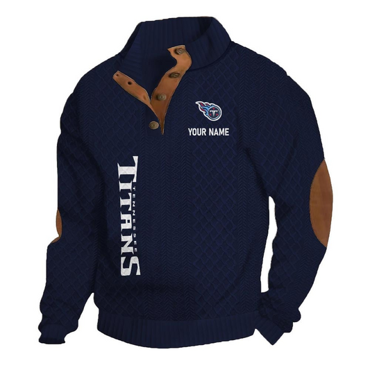 TT NFL Basic Knitted Stand Collar Sweatshirt DDT CTND