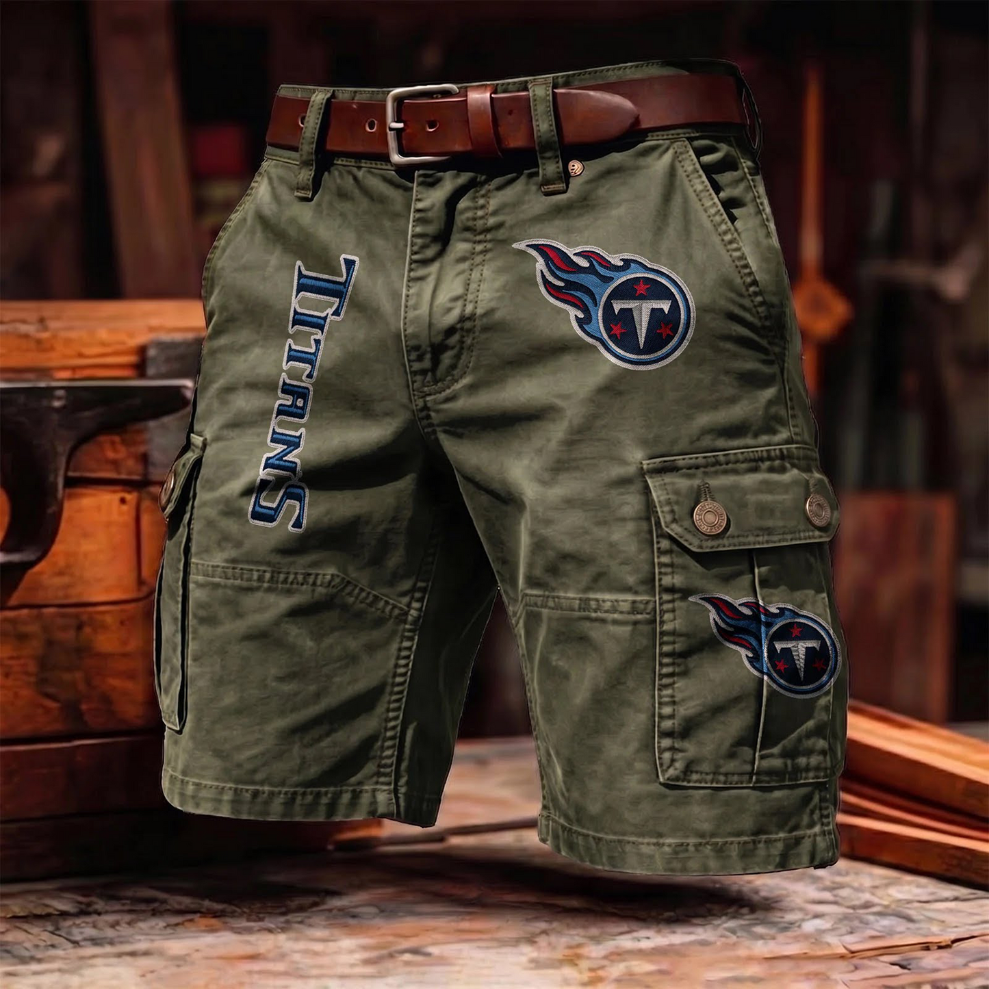 TT x NFL Men's cotton cargo shorts 80526 LBN