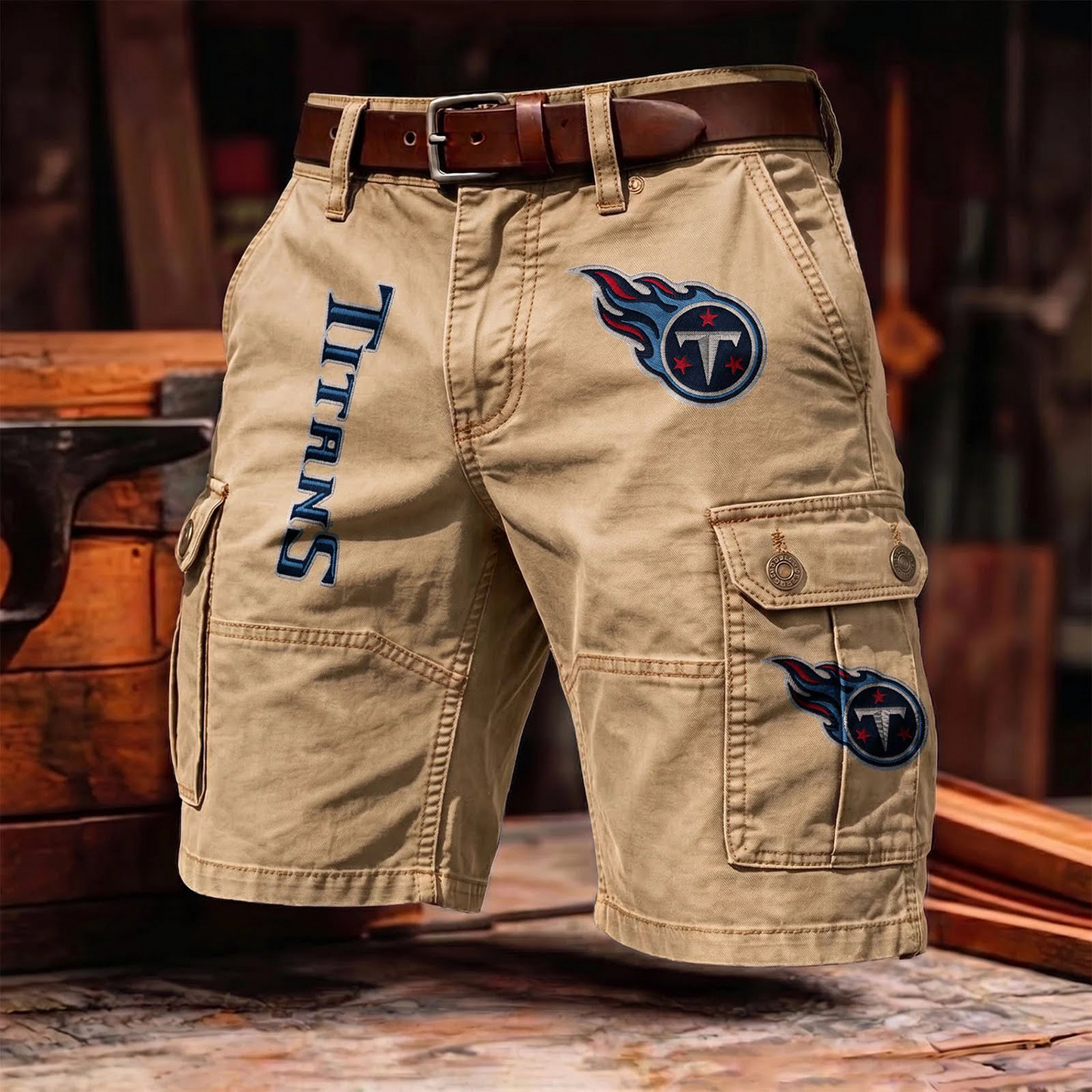 TT x NFL Men's cotton cargo shorts 80526 LBN