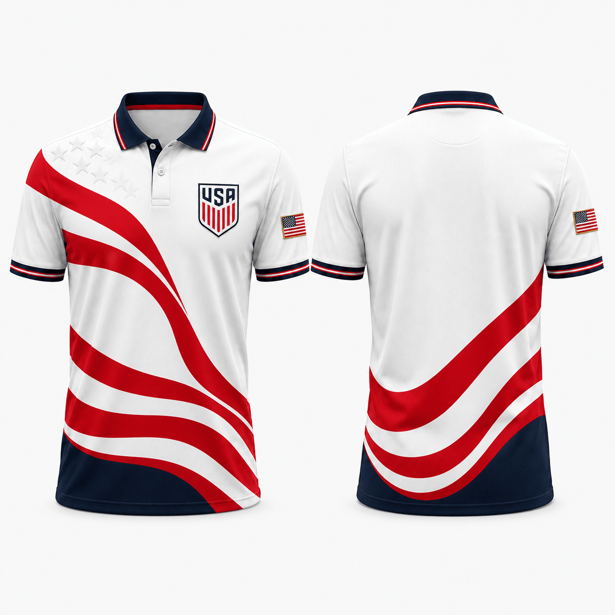 USA Premium WC26 Polo Shirt 0805 V2 DatND DVT