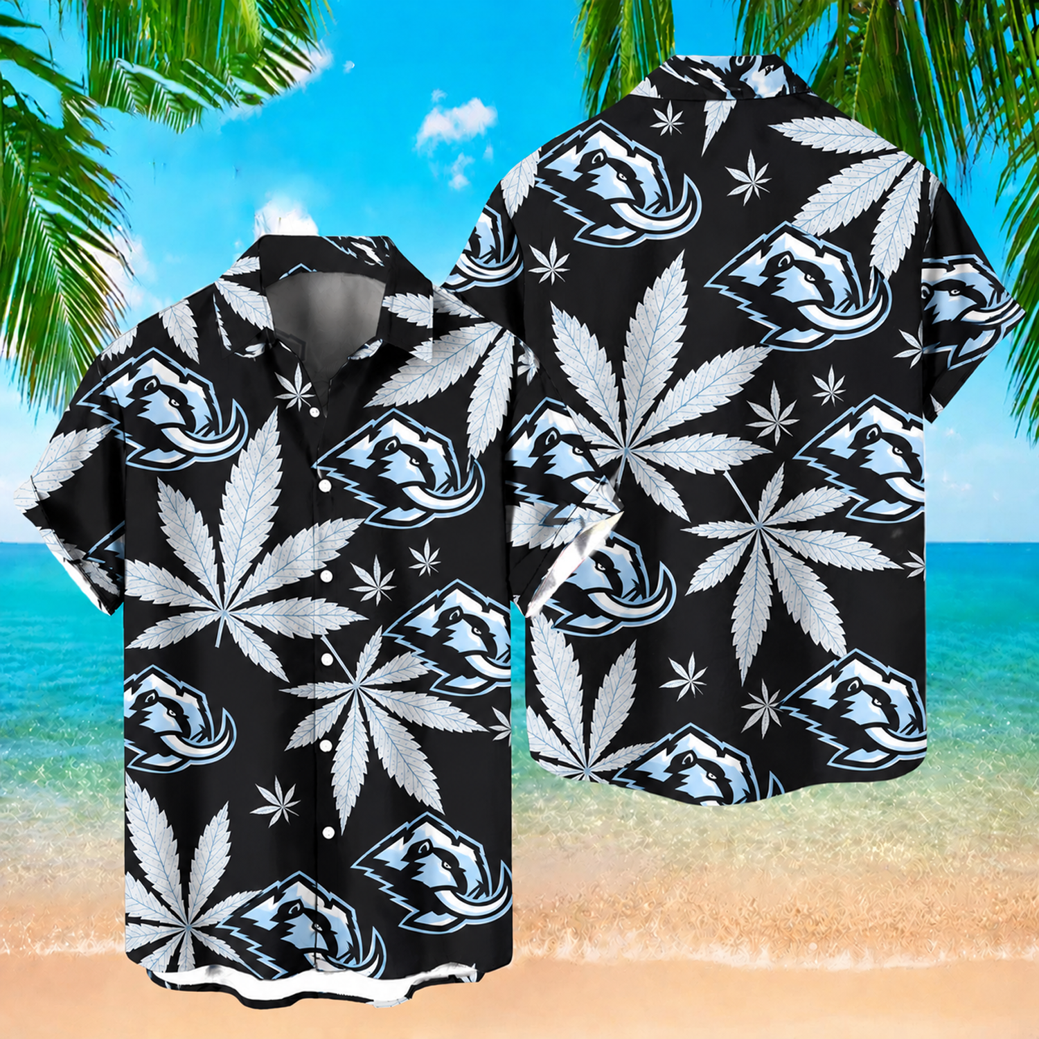 UTA x NHL Hawaiian Shirt 1605 DatND DVT
