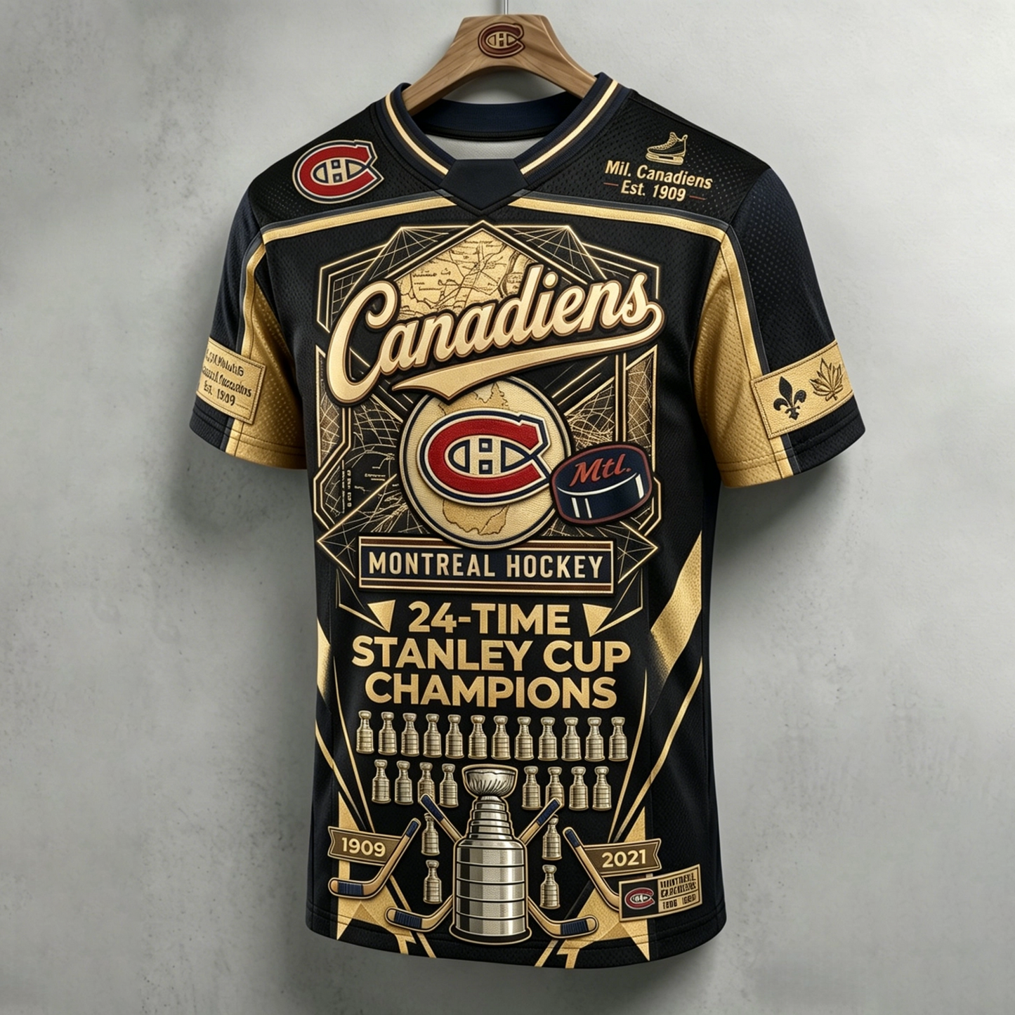 Unisex MC x NHL Inspired Trendy T-shirt V6 DATND TANTD 140526