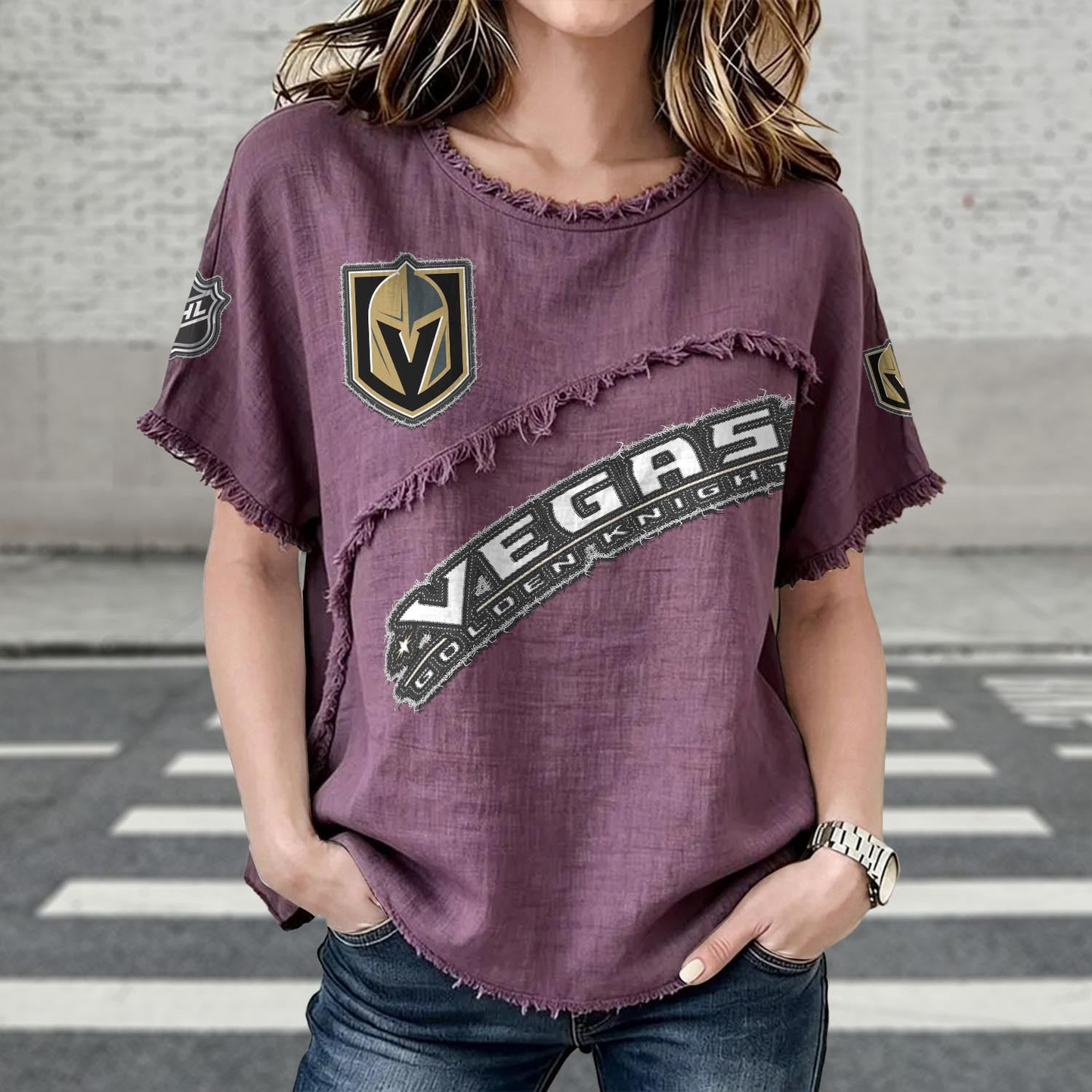 VGK x NHL Women’s Vintage O-Neck 2905 DatND DVT