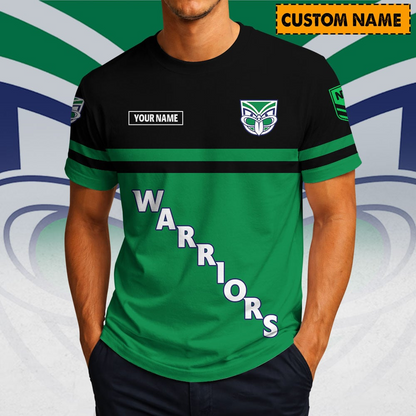 WAR x NRL Casual T Shirt Custom Name Gift For Fan DDT 190326 NTL