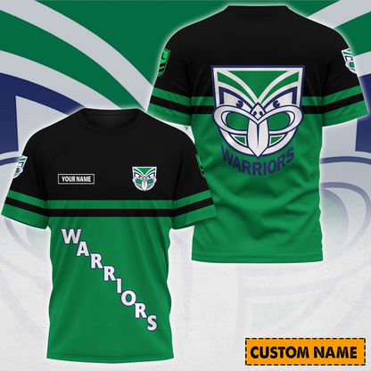 WAR x NRL Casual T Shirt Custom Name Gift For Fan DDT 190326 NTL