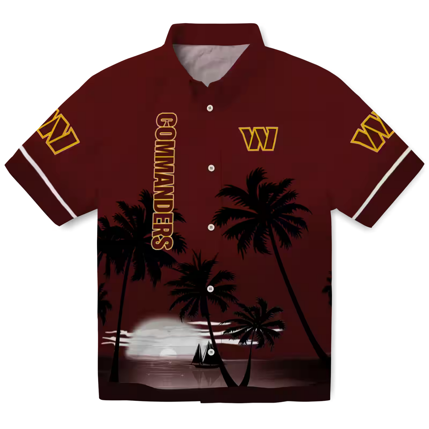 WAS x NFL Hawaiian Shirt – Beach Sunset DATND TANTD 270526
