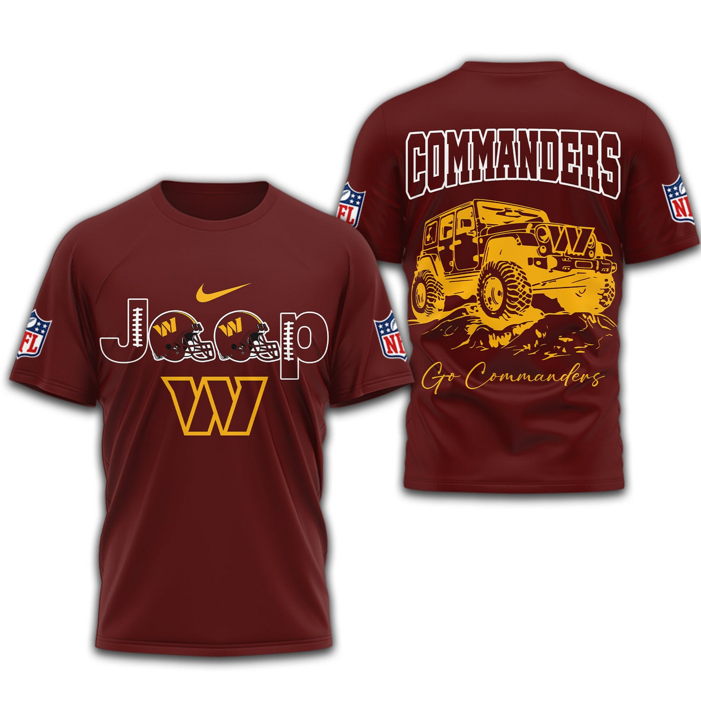 WC Premium NFL Jeep 3D Shirt DDT NTL