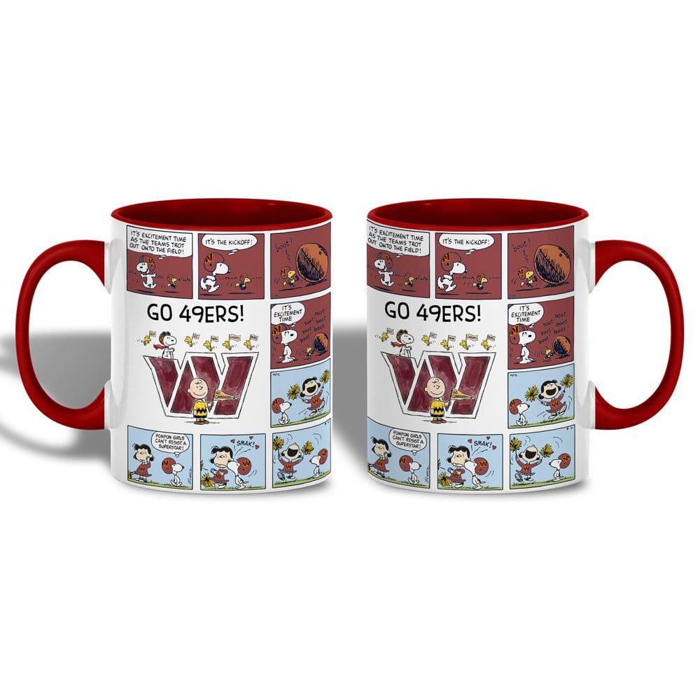 WC Premium NFL Peanuts Comic Mug DDT  CTND