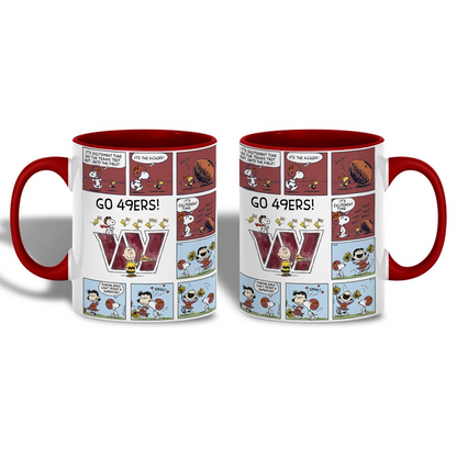 WC Premium NFL Peanuts Comic Mug DDT  CTND