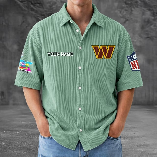 WC x NFL Men Seersucker Button Shirt DDT NTL