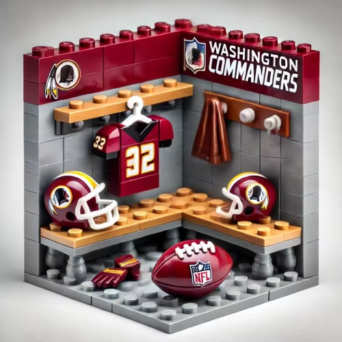 NFL Teams Custom Building Blocks Creative Peripheral Gift Model Toy Mini Changing Room Professional Football League Teams DDT HLP HLPHUONG
