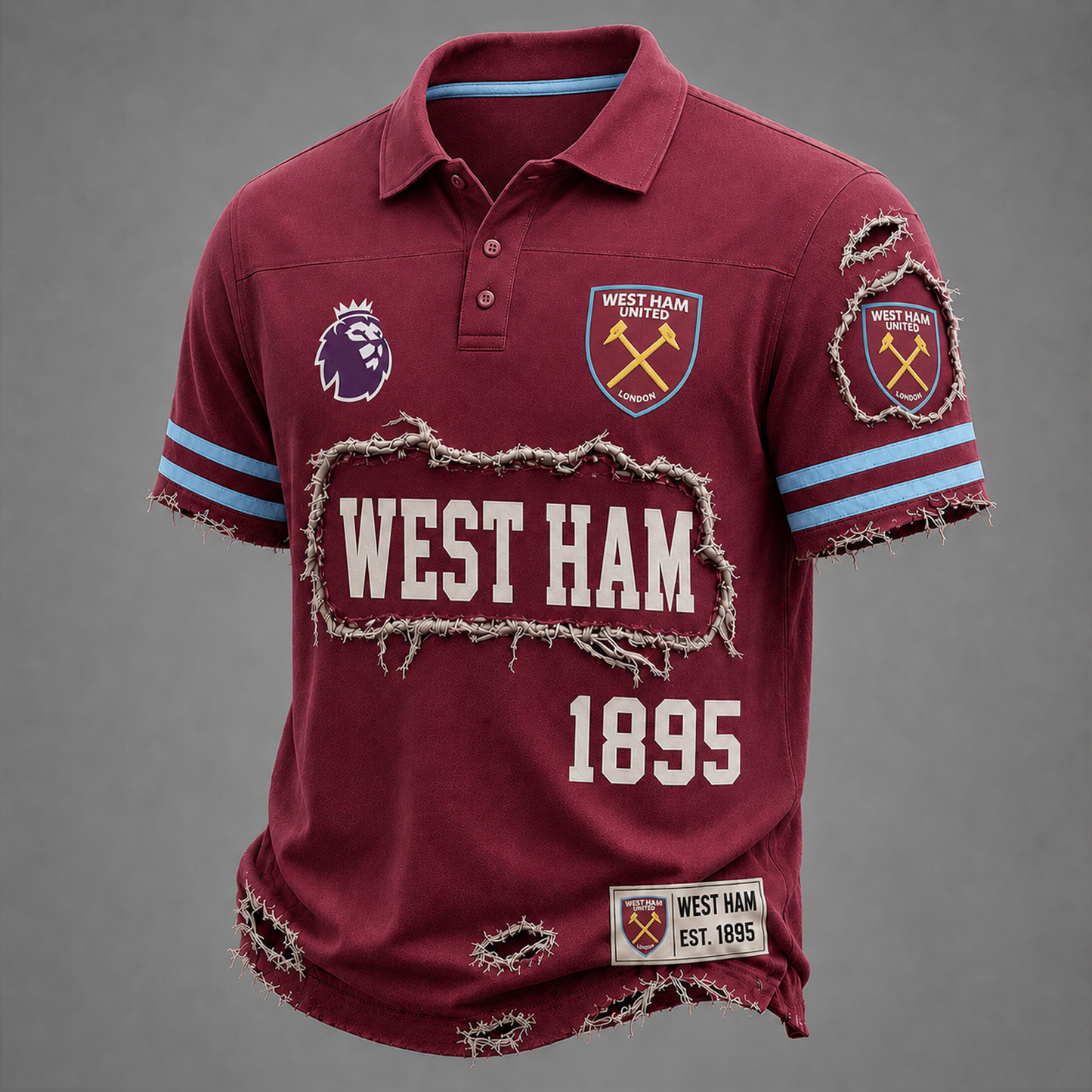 WHU x EPL Luxury Classic T-shirt 3005 DatND DVT