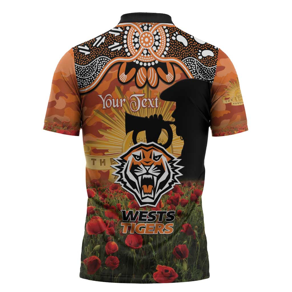 WST x NRL Rugby ANZAC Day Zipper Polo Shirt Last Post Poppy We Will Remember Them LT14 DatND DVT