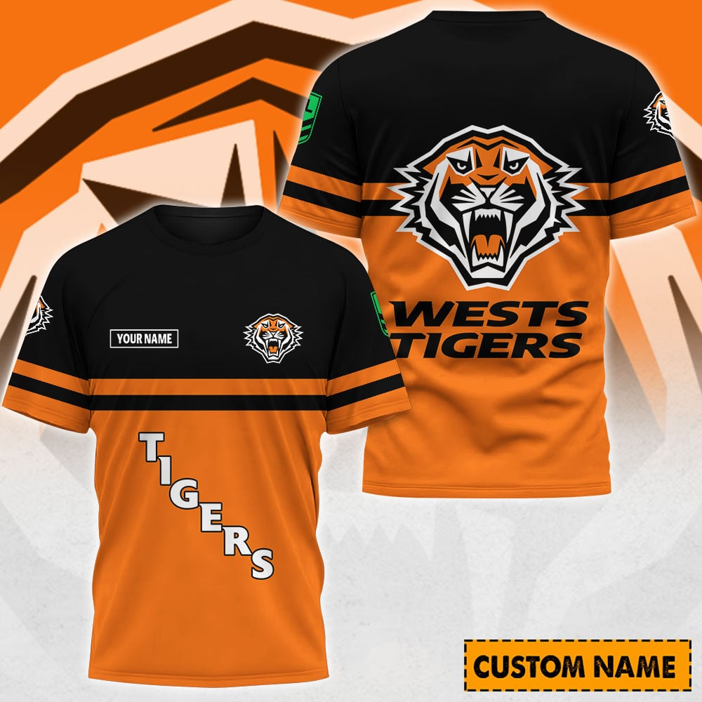 WT x NRL Casual T Shirt Custom Name Gift For Fan DDT 190326 NTL