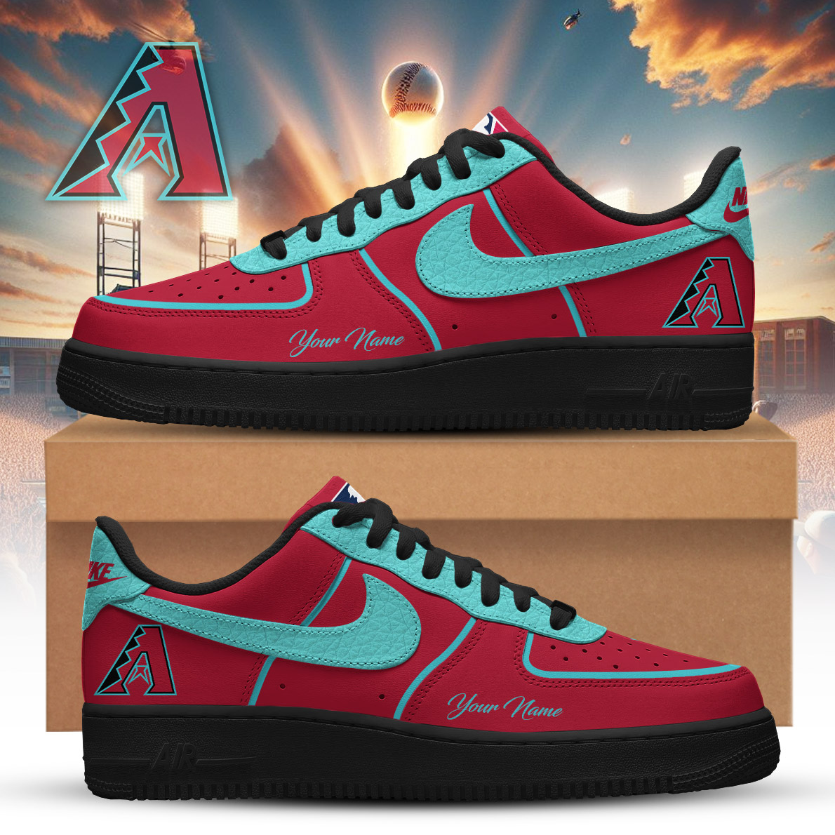 AD x MLB Premium Air Force 1 Orchard DDT CTND