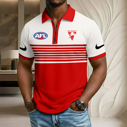 AFL x SS Sport Zip Polo Golf Shirt HLP HLPHUONG