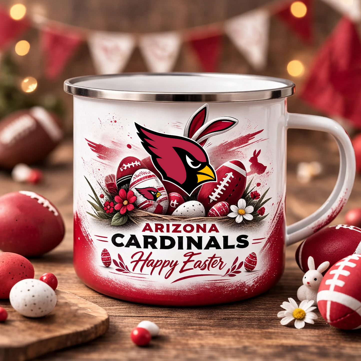 ARI X NFL Easter-themed enamel mug NAK NHT
