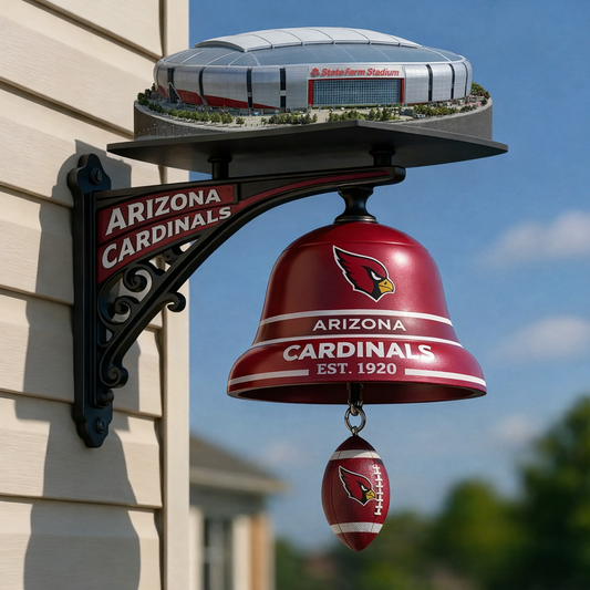 ARI X NFL Football Team Home Stadium-Themed Vintage Wall-Mounted Doorbell NAK NHT